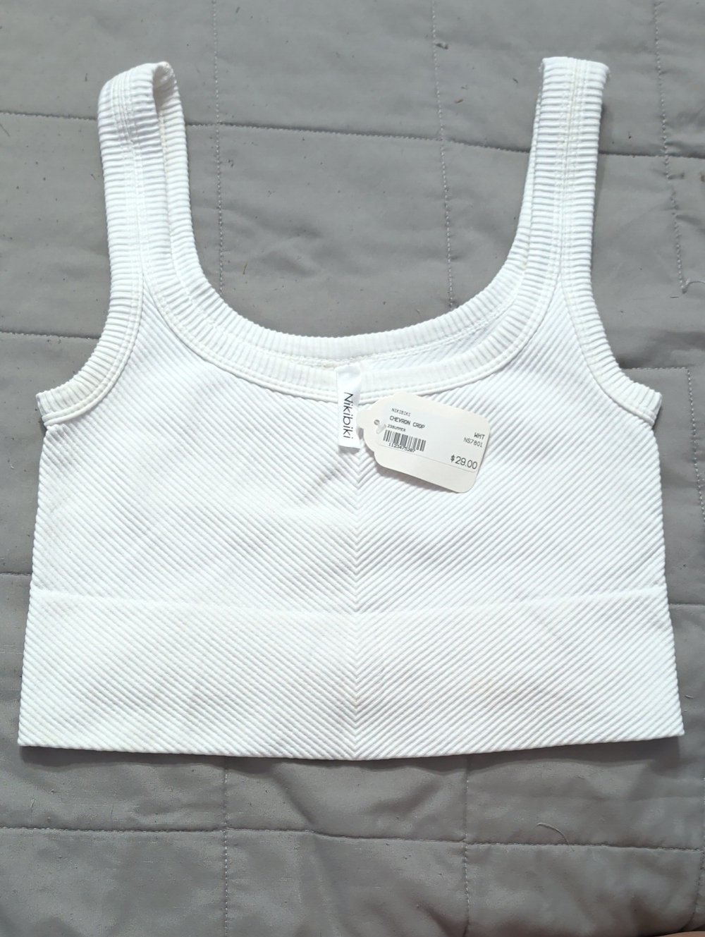 Nikibiki Crop Rib Tank Top